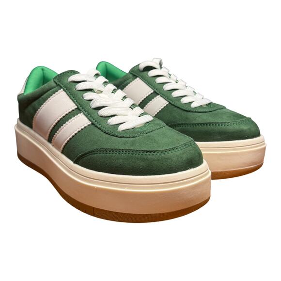 MADDEN GIRL Navida Women's 8M Platform Low Top Sneakers Green White Shoes READ - Picture 7 of 12